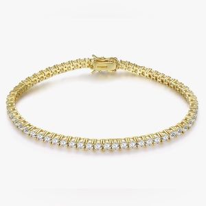 Gold Classic Tennis Bracelet